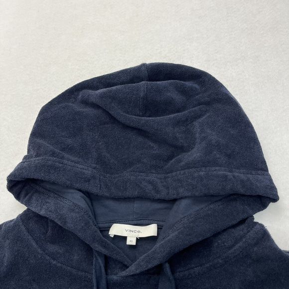 Vince  Women's Wide Sleeve Hoodie Size XS Navy Blue - Picture 3 of 8